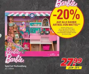 Marktkauf Spiel-set Tierhandlung Barbie Angebot