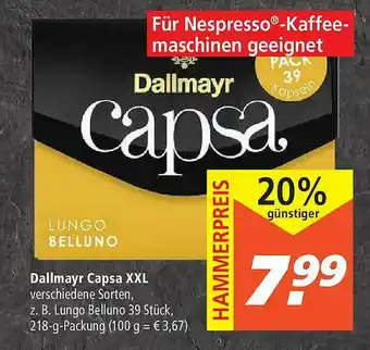 Marktkauf Dallmayr Capsa Xxl Angebot