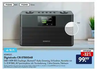 Aldi Nord Kenwood Digitalradio Cr-st80dab Angebot