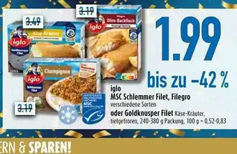 diska Iglo Msc Schlemmer Filet, Filegro Oder Goldknusper Filet Angebot