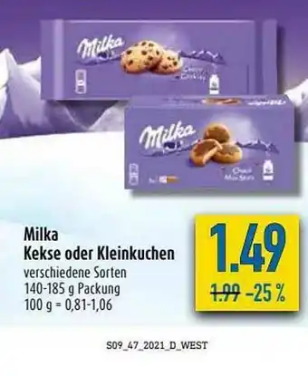 diska Milka Keske Oder Kleinkuchen Verschiedene Sorten Angebot