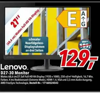 dodenhof Lenovo D27-30 Monitor Angebot