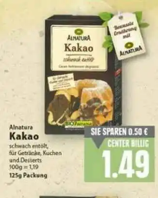 E-Center Alnatura Kakao Angebot