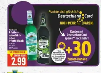 E-Center Pfefferminzlikör Oder Pfeffi Black Angebot