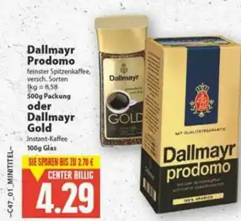 E-Center Dallmayr Prodomo Oder Gold Angebot