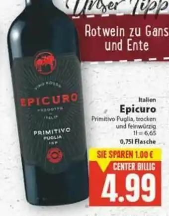 E-Center Epicuro Angebot