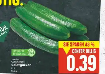 E-Center Gut & Günstig Salatgurken Angebot