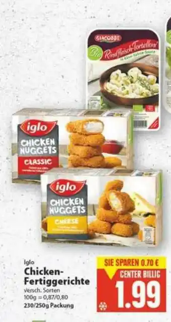 E-Center Iglo Chicken-fertiggerichte Angebot