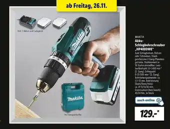 Lidl Makita Akku-schlagbohrscrauber „hp488dwe” Angebot