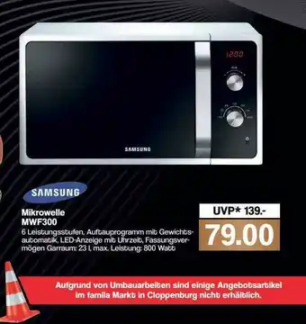 Famila Nord Ost Mikrowelle Mwf300 Samsung Angebot