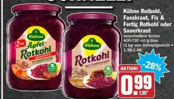 Hit Kühne Rotkohl, Kasskraut, Fix & Fertig Rotkohl Oder Sauerkraut Angebot