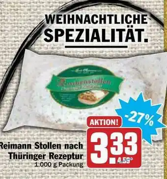 Hit Reimann Stollen Nach Thüringer Rezeptur Angebot