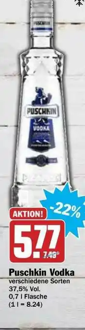 Hit Puschkin Vodka Angebot