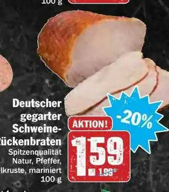 Hit Deutscher Gegarter Schweine-rückenbraten Angebot