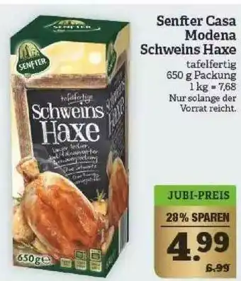 Marktkauf Senfter Casa Modena Schweins Haxe Angebot