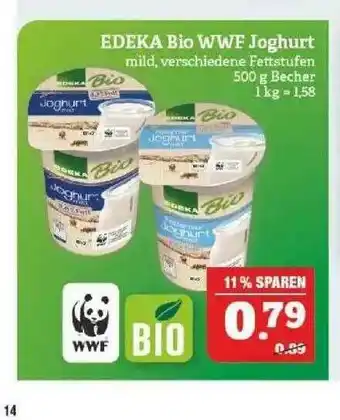 Marktkauf Edeka Bio Wwf Joghurt Angebot