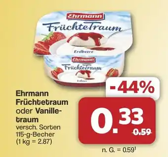 Famila Nord West Ehrmann Früchtetraum oder Vanille- traum Angebot