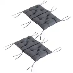 Netto Marken-Discount Outsunny Stuhlauflage als 2er-Set grau 98 x 50 x 8 cm (LxBxH) Angebot