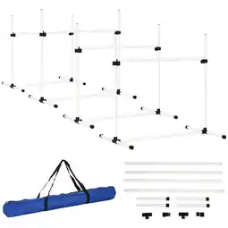 Netto Marken-Discount PawHut Agility Hürdenset als 4er Set weiß Angebot