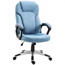 Netto Marken-Discount Vinsetto Bürostuhl mit Wippfunktion hellblau 66 x 75 x 110-120 cm (BxTxH) Angebot