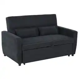 Netto Marken-Discount HOMCOM Schlafsofa als ausklappbarer 2-Sitzer dunkelgrau 148 x 82 x 89 cm (BxTxH) Angebot