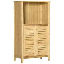 Netto Marken-Discount HOMCOM Badezimmerschrank natur 50 x 25,5 x 92 cm (BxTxH) Angebot