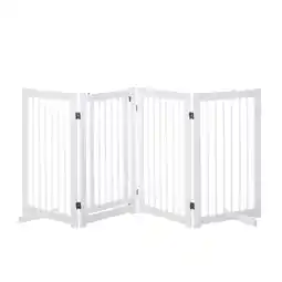 Netto Marken-Discount PawHut Türschutzgitter klappbar weiß 220 x 36 x 91 cm(LxBxH) Angebot