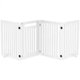 Netto Marken-Discount PawHut Absperrgitter für Hunde weiß 240L x 1,8B x 81H cm Angebot