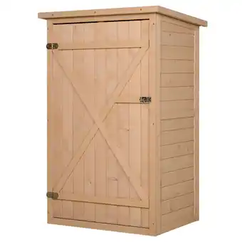 Netto Marken-Discount Outsunny Gerätehaus mit Regalböden 75L x 56B x115H cm Angebot