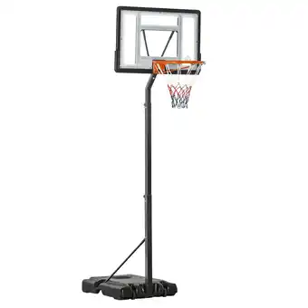 Netto Marken-Discount HOMCOM Basketballständer mit Rollen schwarz 90L x 60B x 260-310H cm Angebot