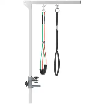Netto Marken-Discount PawHut Haustier Fellpflege Trimmtischarm mit Nylonseil silber 36L x 8B x 74H cm Angebot