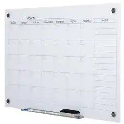 Netto Marken-Discount Vinsetto Kalendertafel mit Radiergummi und 4 Markern weiß 90 x 60 x 0,2 cm (BxTxH) Angebot