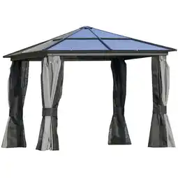 Netto Marken-Discount Outsunny Pavillon mit verstärkten Ecken bunt 300L x 300B x 265H cm Angebot