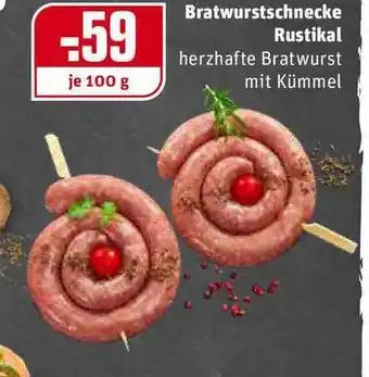 REWE Kaufpark Bratwurstschnecke Rustikal Angebot