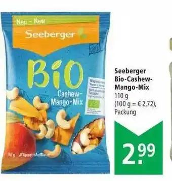 Marktkauf Seeberger Bio-cashew-mango-mix Angebot