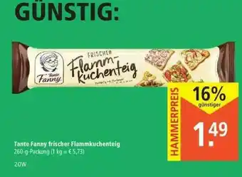 Marktkauf Tante Fanny Frischer Flammkuchenteig Angebot