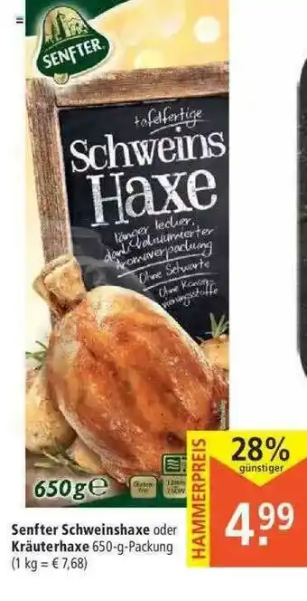 Marktkauf Senfter Schweinshaxe Oder Kräuterhaxe Angebot