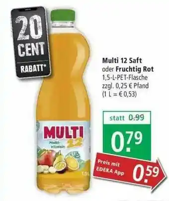 Marktkauf Multi 12 Saft Oder Fruchtig Rot Angebot