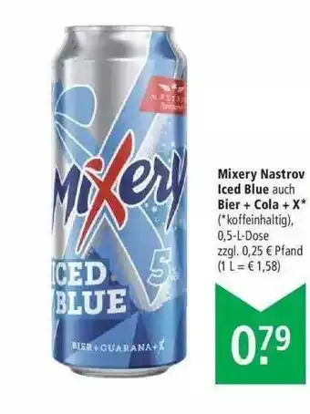 Marktkauf Mixery Nastrow Iced Blue Bier + Cola + X Angebot