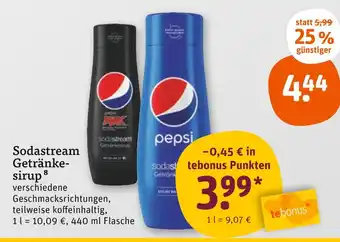 tegut Sodastream getränkesirup Angebot
