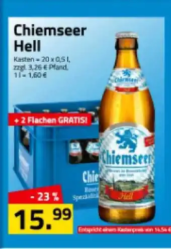 Logo Getränkemarkt Chiemseer Hell Angebot