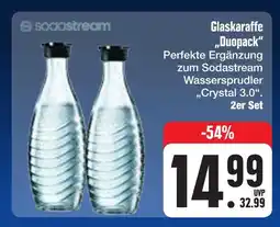 E-Center Sodastream glaskaraffe duopack Angebot