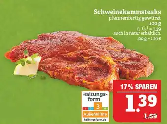 Marktkauf Schweinekammsteaks Angebot