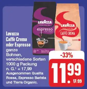 Edeka Lavazza caffe crema oder espresso Angebot