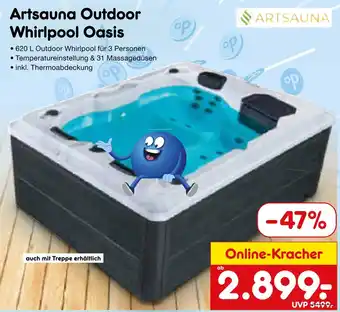 Netto Marken-Discount Artsauna outdoor whirlpool oasis Angebot