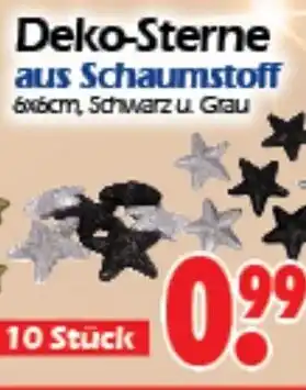 Wreesmann Deko Sterne aus Schaumstoff Angebot