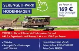 Aldi Süd Serengeti-park hodenhagen Angebot