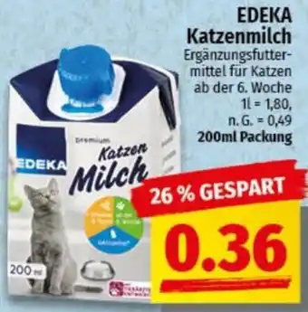 nah & gut EDEKA Katzenmilch Angebot