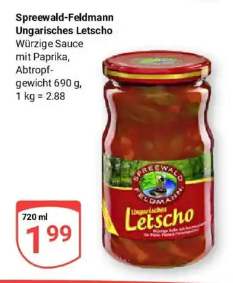 Globus Spreewald-Feldmann Ungarisches Letscho Angebot