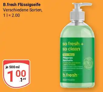 Globus B.fresh Flüssigseife Angebot